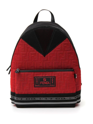 Fendi Roma Monogram Mesh Backpack