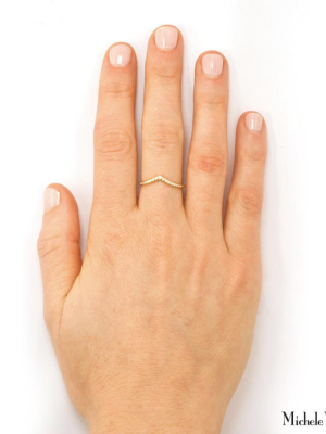 Gold And Diamond Archer Ring