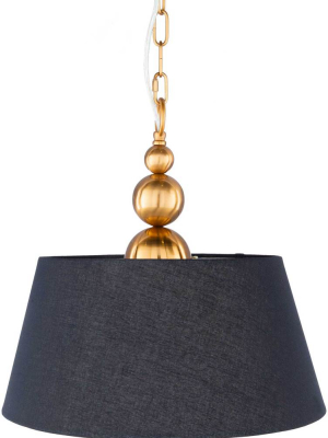 Londyn Ceiling Lamp Black/white/brass