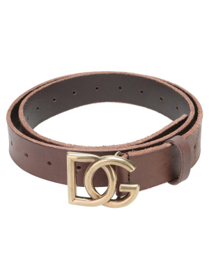 Dolce & Gabbana Logo Buckle Belt