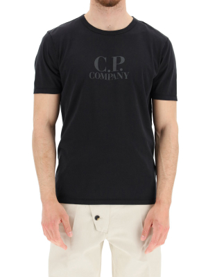 C.p. Company Logo Printed Crewneck T-shirt