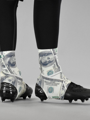 Money Benjamins Spats / Cleat Covers