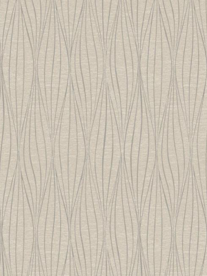 Cocoon Wallpaper In Silver And Grey By Antonina Vella For York Wallcoverings