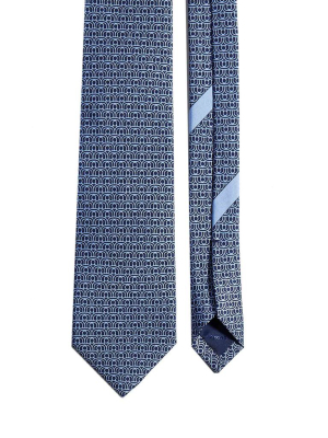 Salvatore Ferragamo Gancini Print Tie