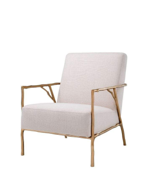 Eichholtz Antico Occasional Chair - Beige & Gold