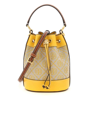 Tory Burch T Monogram Jacquard Mini Bucket Bag