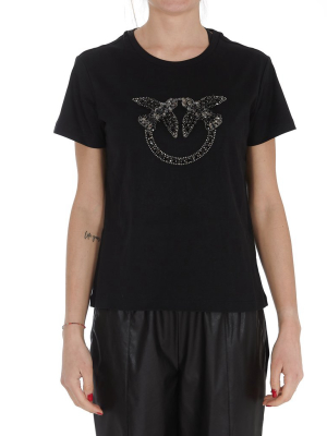 Pinko Quentin Embellished Logo T-shirt