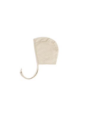 Quincy Mae Pointelle Baby Bonnet - Natural