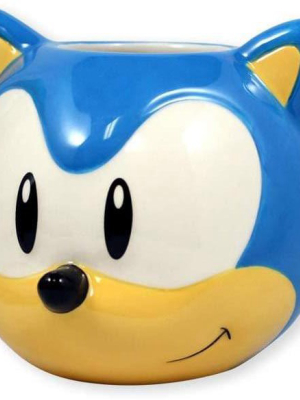 Just Funky Sonic The Hedgehog 26oz Molded Ceramic Coffee Mug