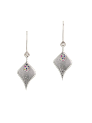 Adel Chefridi Silver & Multicolor Sapphire Secret Garden Earrings