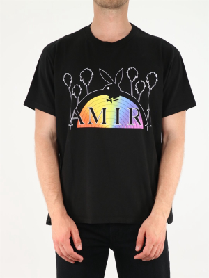 Amiri Playboy Rainbow T-shirt