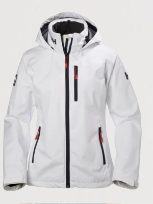 W's Crew Hooded Jacket-white