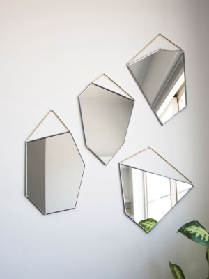 Szklo Glass Geo Rock Mirrors