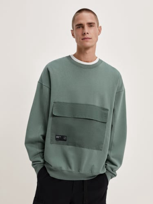 Sweatshirt With Matching Pocket