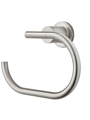 Pfister Brb-nc1 Pfister Brb-nc1 Contempra Wall Mount Towel Ring - Brushed Nickel