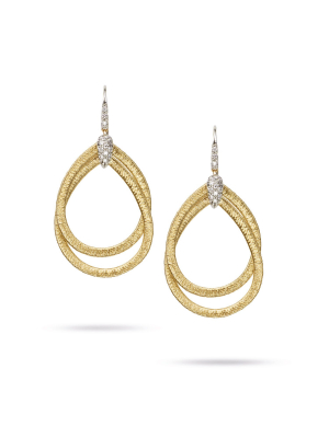 Marco Bicego® Cairo Collection 18k Yellow Gold And Diamond Small Drop Earrings