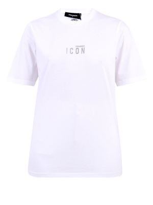 Dsquared2 Icon Mini Logo Print Crewneck T-shirt