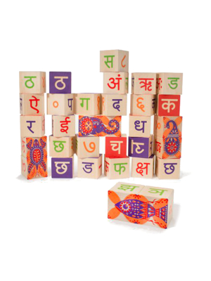 Uncle Goose Hindi Alphabet Blocks