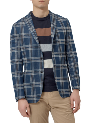 Boglioli Checked Single-breasted Blazer