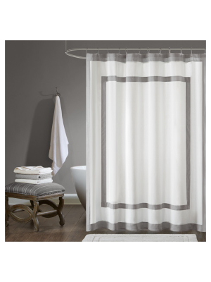 Jackson Cotton Shower Curtain Gray