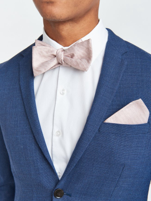 Sam Pocket Square ~ Neutral Mauve