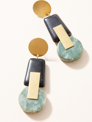 David Aubrey Sculptural Drop Earrings