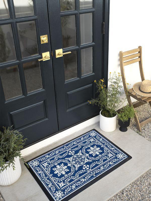 Rosalie Delft Blue Doormat