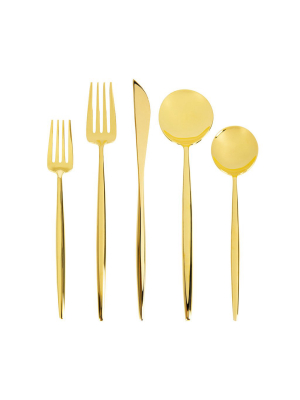 Moon Cutlery: Polished Gold