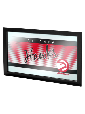 Atlanta Hawks Team Logo Wall Mirror