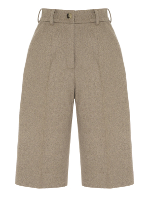 Heavy Wool Crop Trousers