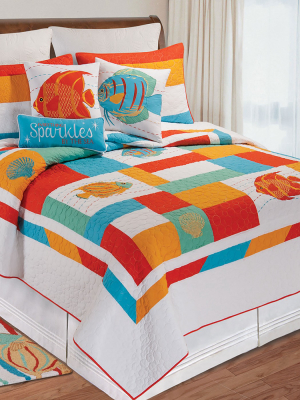 C&f Home South Seas Coastal Cotton Quilt Set