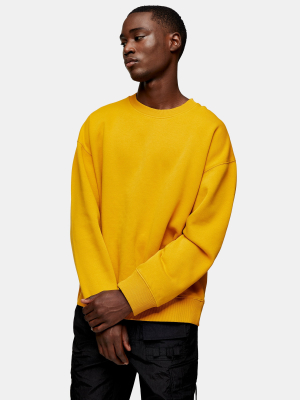 Yellow Oversized Sweatshirt