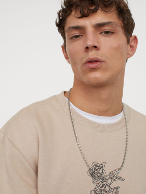 Graphic-detail Sweatshirt