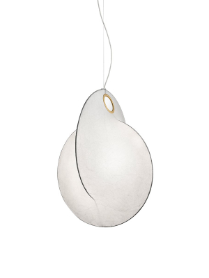 Overlap Cocoon White Pendant Light In Various Sizes