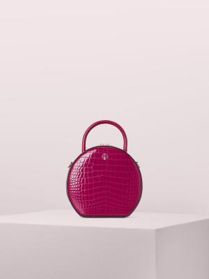 Andi Croc Embossed Canteen Bag