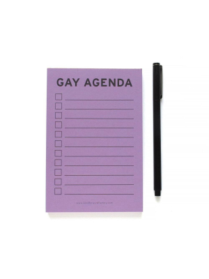 Gay Agenda Notepad