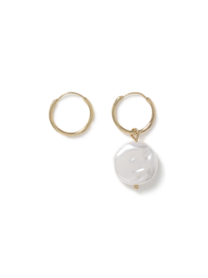 Pearl Asymmetric Earrings*