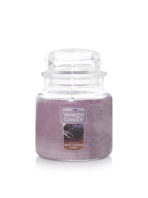 14.5oz Glass Jar Dried Lavender Oak Candle - Yankee Candle