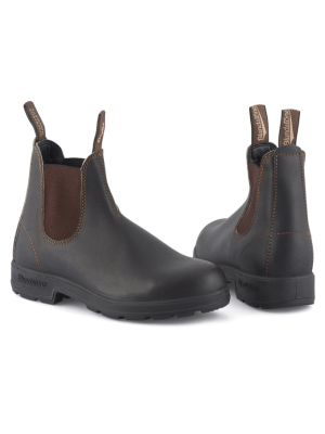Blundstone 500 Elastic Sided Boots Stout Brown