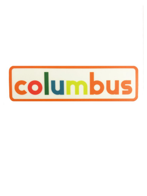 Columbus Colorful City Sticker