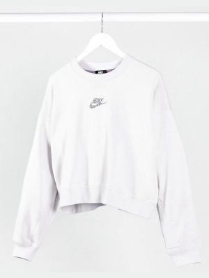 Nike Revival Crewneck Sweatshirt In Gray