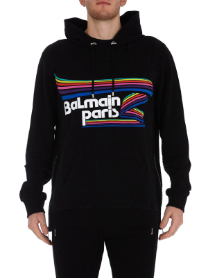 Balmain Logo Printed Hoodie