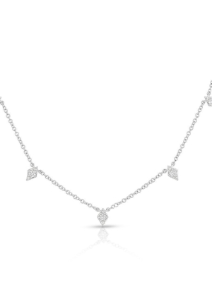14kt White Gold Diamond Natalie Necklace