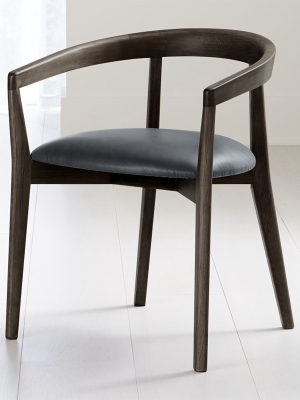 Cullen Dark Stain Oceana Round Back Dining Chair