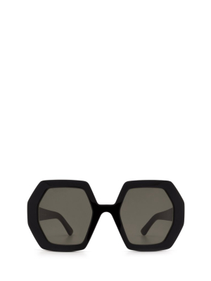 Gucci Eyewear Heptagon Frame Sunglasses