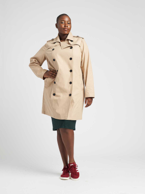 Derjon Trench Coat - Khaki