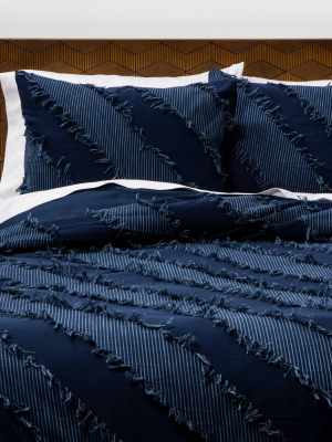 Indigo Diagonal Comforter & Sham Set - Opalhouse™