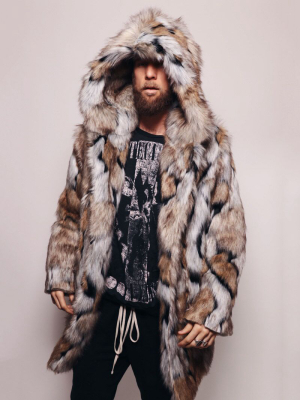 Wolverine Hooded Faux Fur Coat  | Men's