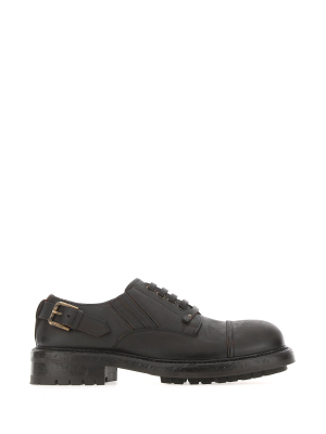 Dolce & Gabbana Lace-up Buckle Detail Derby Shoes