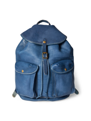 Indigo Leather Rucksack